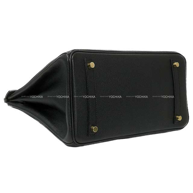 [Pre-loved] HERMES Handbag Birkin30 Noir (Black) Veau Epsom Gold HW Stamp T[LIKE NEW][Authentic]