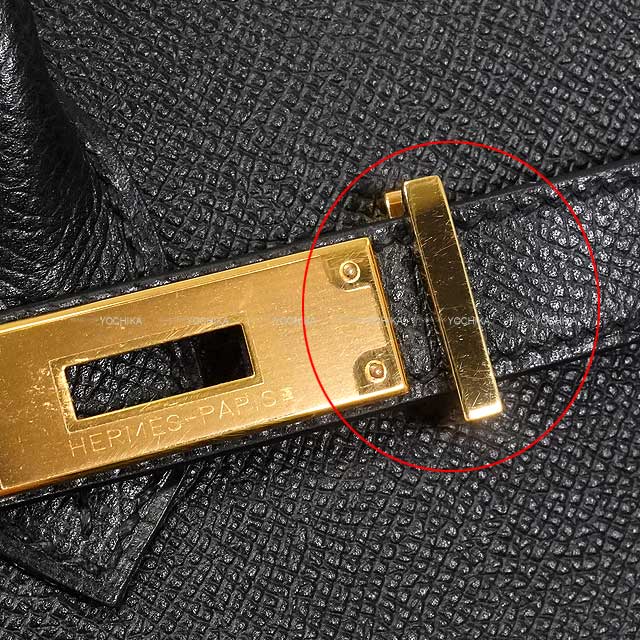 [Pre-loved] HERMES Handbag Birkin30 Noir (Black) Veau Epsom Gold HW Stamp T[LIKE NEW][Authentic]