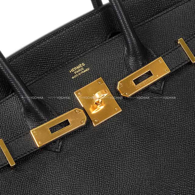 [Pre-loved] HERMES Handbag Birkin30 Noir (Black) Veau Epsom Gold HW Stamp T[LIKE NEW][Authentic]