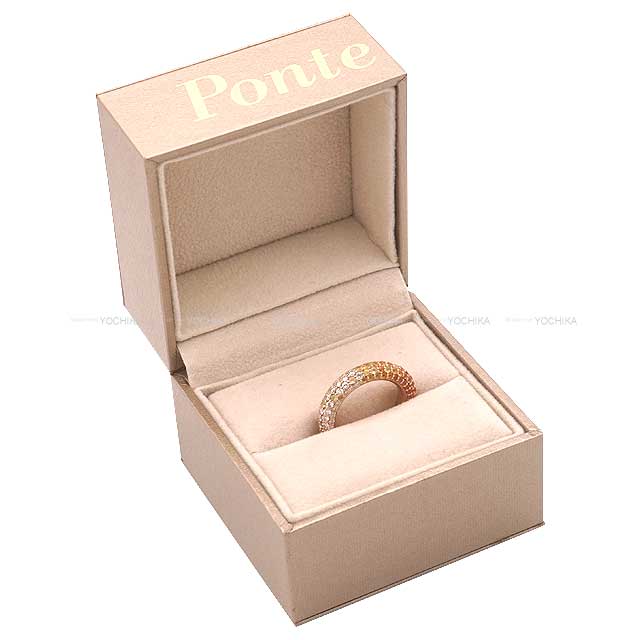 [Pre-loved] Ponte Vecchio ring Eterno Pave Pina Colada Full Eternity 1.27 ct diamond / 1.91 ct melee sapphire #48[LIKE NEW][Authentic]