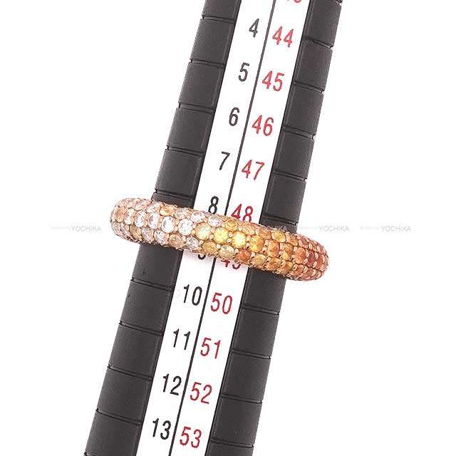 [Pre-loved] Ponte Vecchio ring Eterno Pave Pina Colada Full Eternity 1.27 ct diamond / 1.91 ct melee sapphire #48[LIKE NEW][Authentic]