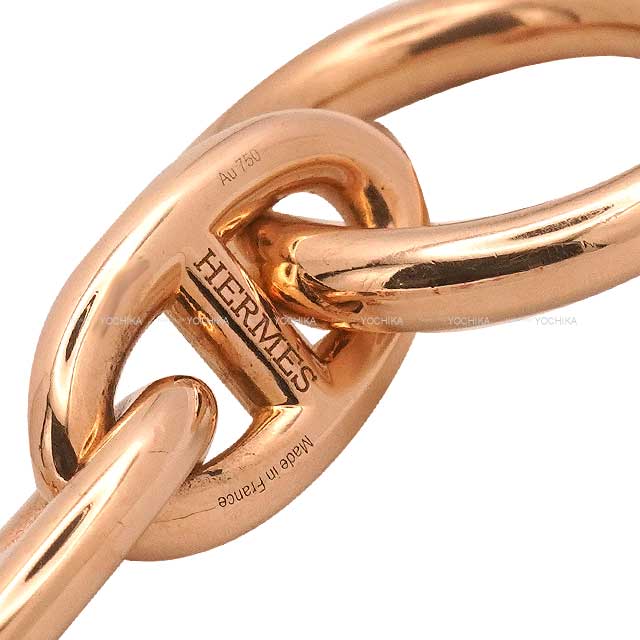 [Pre-loved] HERMES bracelet Chaine D'ancre GM 14 Links K18PG[LIKE NEW][Authentic]