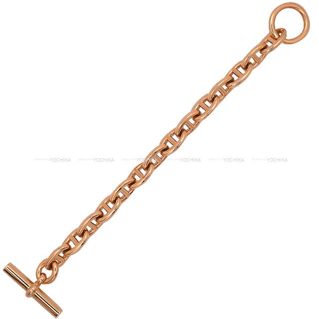 HERMES bracelet Chaine D'ancre MM 14 Links Rose Gold K18PG[EXCELLENT][Authentic]