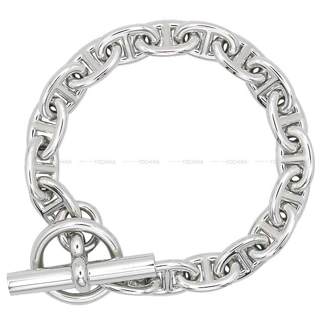 HERMES bracelet Chaine D'ancre PM 18 Links White Gold K18WG[EXCELLENT][Authentic]