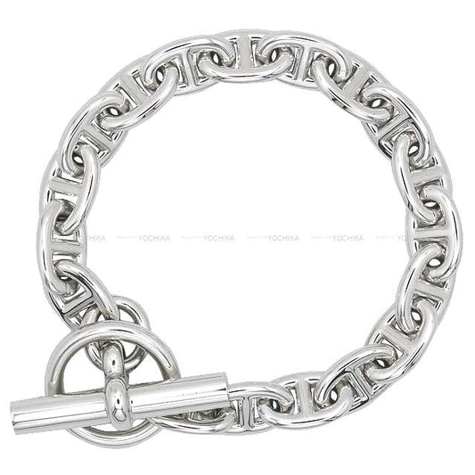 HERMES bracelet Chaine D'ancre PM 18 Links White Gold K18WG[EXCELLENT][Authentic]