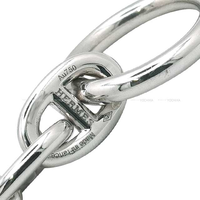 HERMES bracelet Chaine D'ancre PM 18 Links White Gold K18WG[EXCELLENT][Authentic]