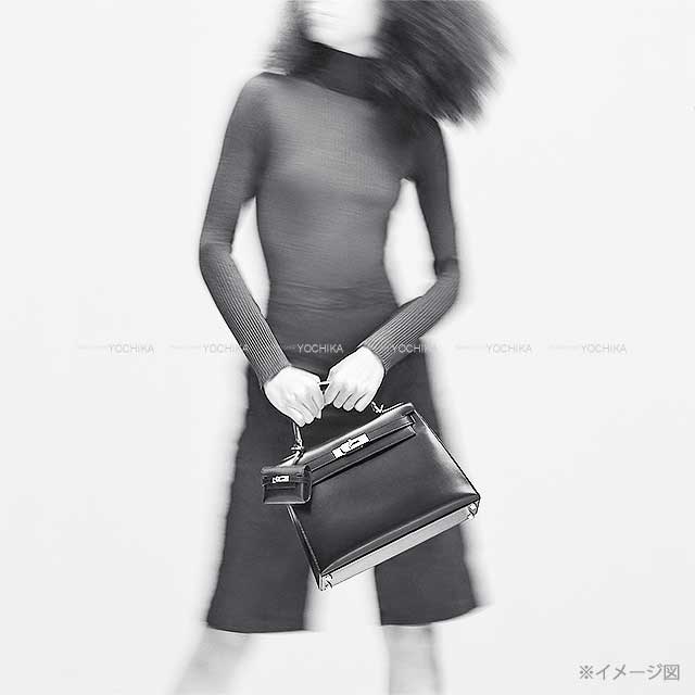 HERMES bag charm Kelly Festival Etoupe Veau Swift Silver HW Stamp K[BRAND NEW][Authentic]