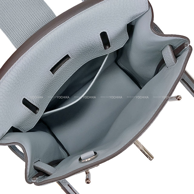 HERMES Shoulder bag Hac a Dos PM Gris Pantin Veau Togo Silver HW Stamp K[BRAND NEW][Authentic]