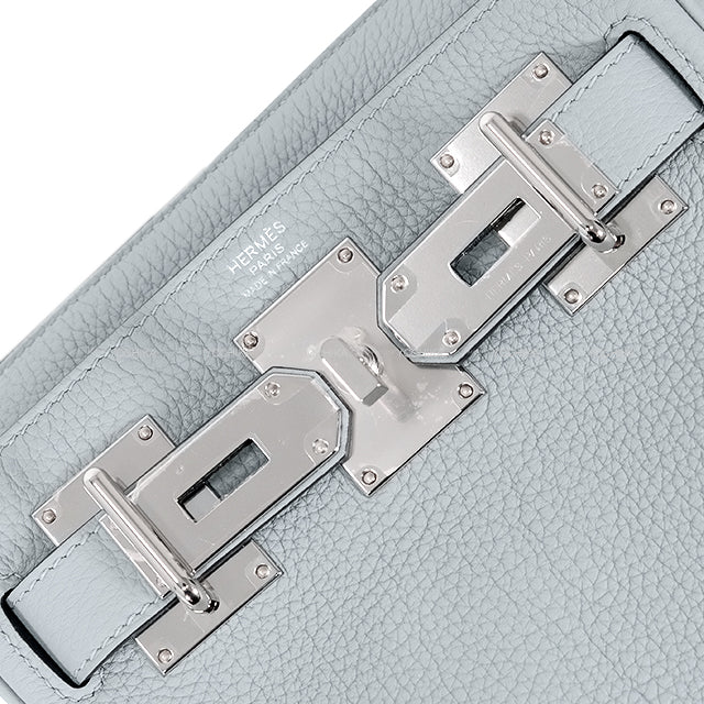 HERMES Shoulder bag Hac a Dos PM Gris Pantin Veau Togo Silver HW