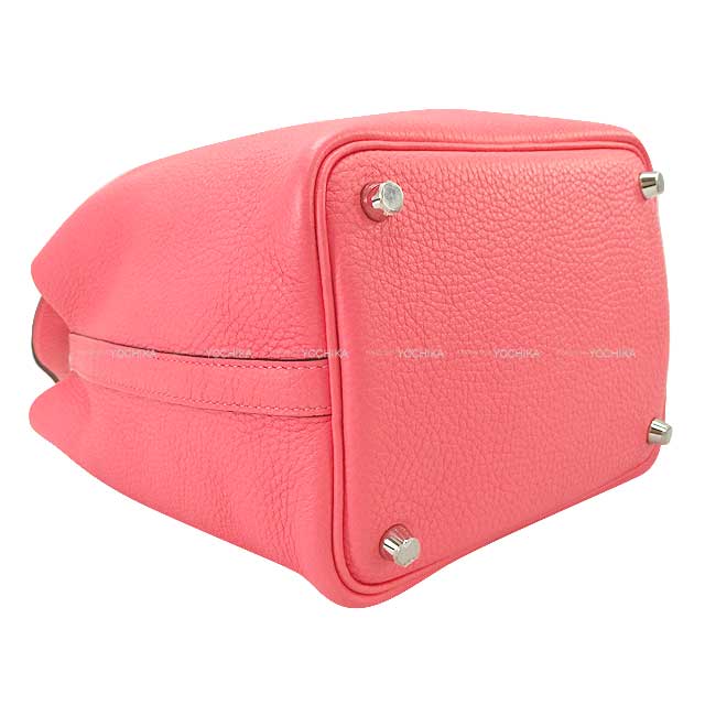 [Pre-loved] HERMES Handbag Picotin Lock 18 PM Rose Azalee Taurillon Clemence Silver HW Stamp A[LIKE NEW][Authentic]