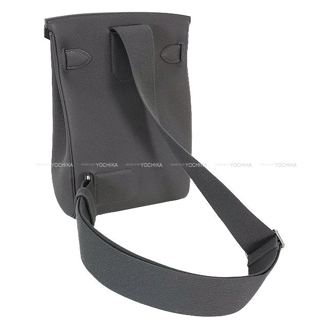 HERMES Shoulder bag Hac a Dos PM Ardoise Veau Togo Silver HW Stamp K[BRAND NEW][Authentic]