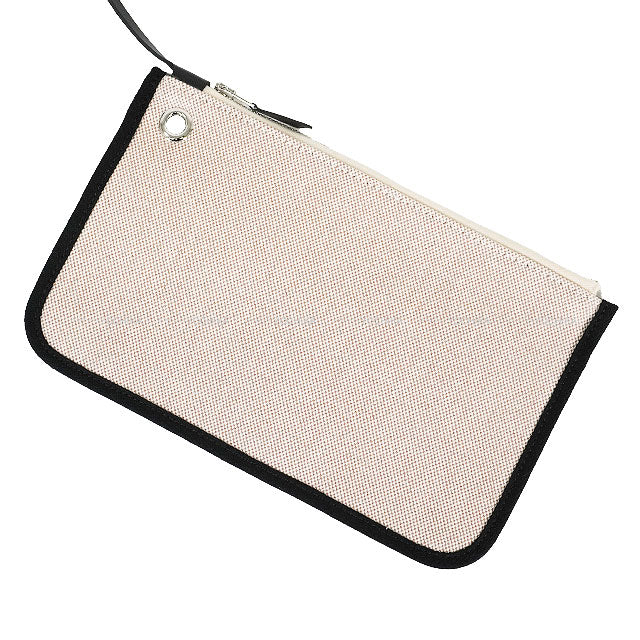 HERMES Shoulder bag HerBag Zip 31 PM Rayures d'Equipage Noir (Black) /Ecru/Beige/Jaune/Bordeaux Toile H Plume/Vache Hunter Silver HW Stamp W[ALMOST NEW][Authentic]