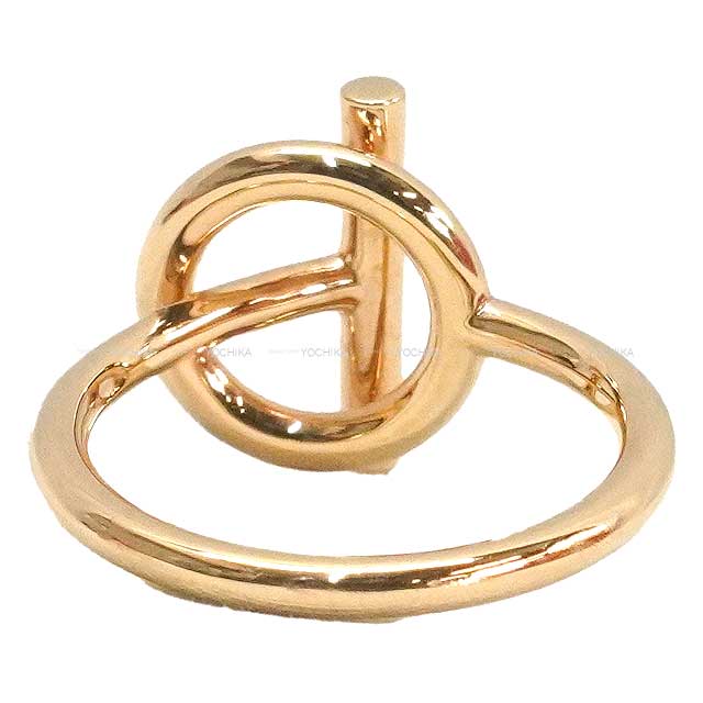 HERMES ring Ring Echappee PM Pink gold 18KPG/Diamond #53[EXCELLENT][Authentic]