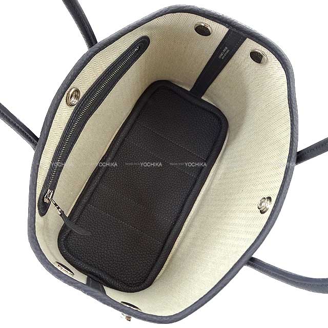 HERMES Handbag Neo Garden Party 23 Ardoise Veau Negonda Silver HW Stamp K[BRAND NEW][Authentic]