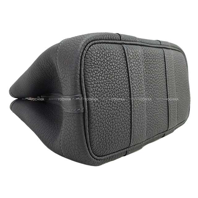 HERMES Handbag Neo Garden Party 23 Ardoise Veau Negonda Silver HW Stamp K[BRAND NEW][Authentic]