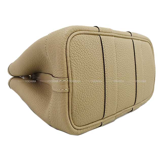 HERMES Handbag Neo Garden Party 23 Trench Veau Negonda Silver HW Stamp K[BRAND NEW][Authentic]