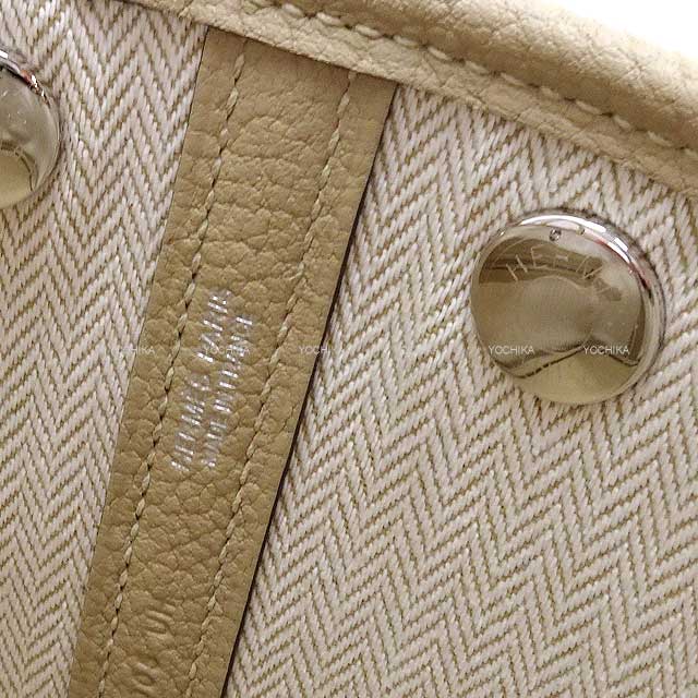 HERMES Handbag Neo Garden Party 23 Trench Veau Negonda Silver HW Stamp K[BRAND NEW][Authentic]
