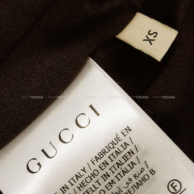 [Pre-loved] 2022AW GUCCI Cardigan Knit Beige/Brown Wool/Polyester #XS 644570[USED SA][Authentic]