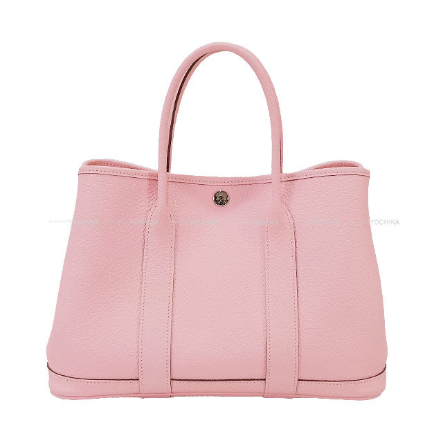 [Pre-loved] HERMES tote bag Garden Party 30 TPM Rose Sakura Vache Country Silver HW Stamp T[LIKE NEW][Authentic]