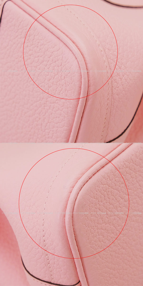 [Pre-loved] HERMES tote bag Garden Party 30 TPM Rose Sakura Vache Country Silver HW Stamp T[LIKE NEW][Authentic]