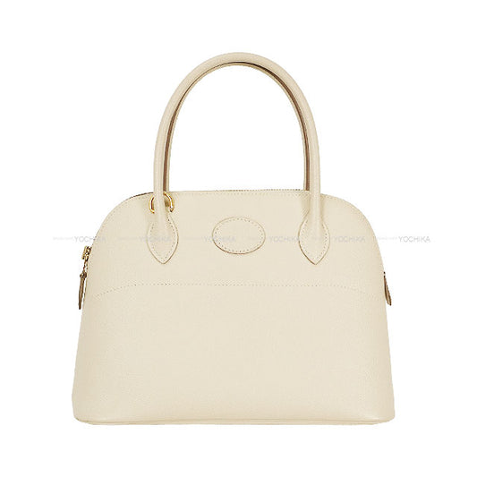 [Pre-loved] HERMES Shoulder bag Bolide27 Craie Veau Epsom Gold HW Stamp Z[LIKE NEW][Authentic]