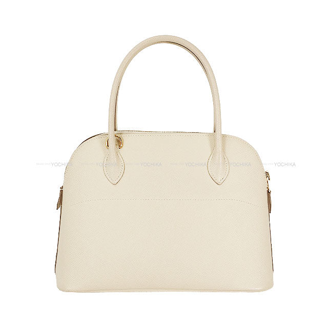 [Pre-loved] HERMES Shoulder bag Bolide27 Craie Veau Epsom Gold HW Stamp Z[LIKE NEW][Authentic]