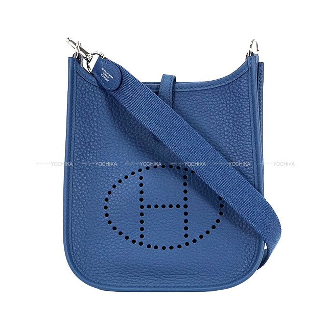 HERMES Shoulder bag Evelyne 16 TPM Blue Tie Taurillon Clemence Silver HW Stamp K[BRAND NEW][Authentic]