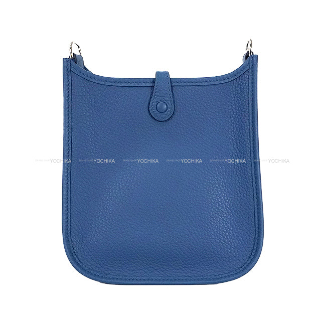 HERMES Shoulder bag Evelyne 16 TPM Blue Tie Taurillon Clemence Silver HW Stamp K[BRAND NEW][Authentic]