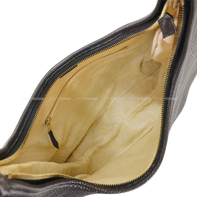 [Pre-loved] HERMES Shoulder bag GAO Noir (Black) Taurillon Clemence Gold HW Stamp □F[USED SA][Authentic]