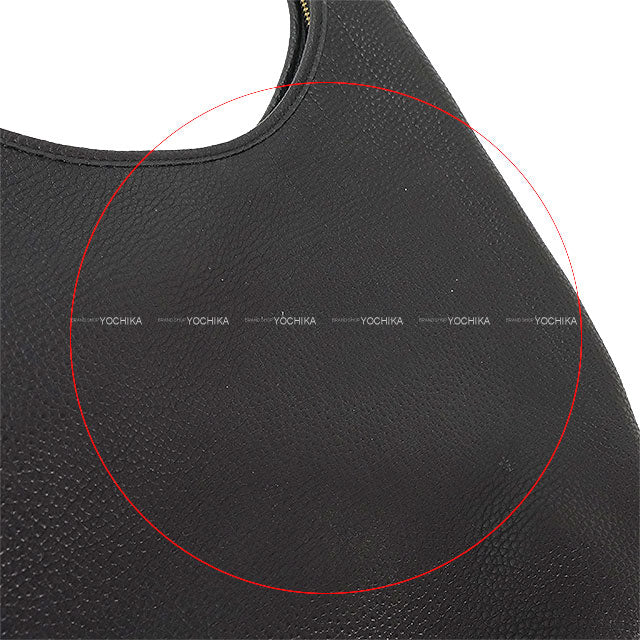 [Pre-loved] HERMES Shoulder bag GAO Noir (Black) Taurillon Clemence Gold HW Stamp □F[USED SA][Authentic]