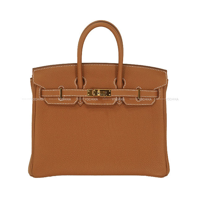 [Pre-loved] HERMES Handbag Birkin25 Gold Veau Togo Gold HW Stamp U[LIKE NEW][Authentic]