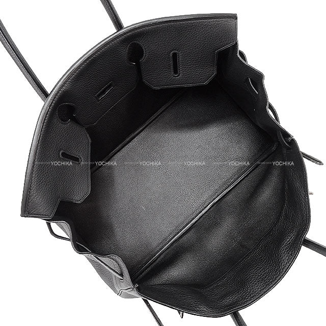 [Pre-loved] HERMES Shoulder bag Shoulder Birkin42 Noir (Black) Veau Togo Silver HW Stamp □K[LIKE NEW][Authentic]