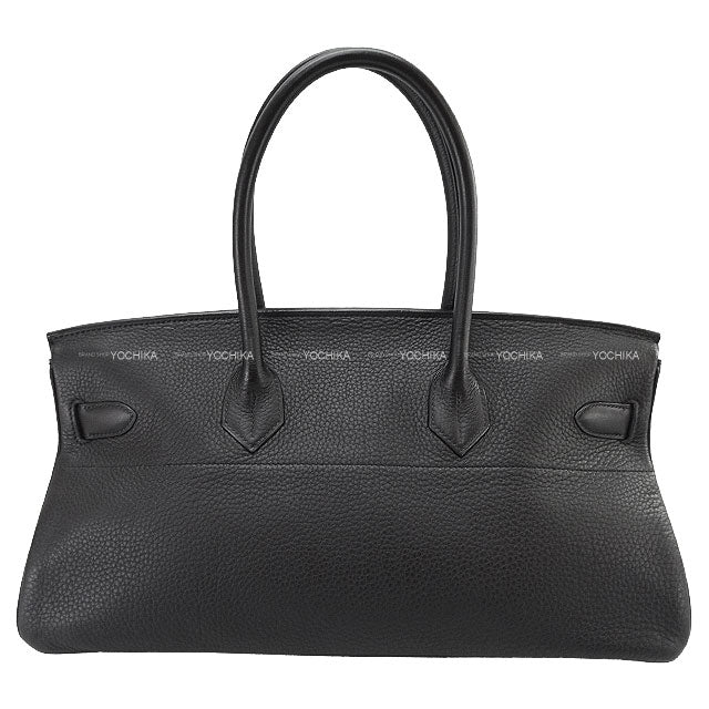 [Pre-loved] HERMES Shoulder bag Shoulder Birkin42 Noir (Black) Veau Togo Silver HW Stamp □K[LIKE NEW][Authentic]