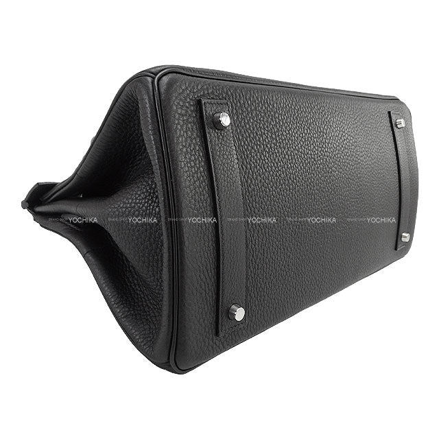 [Pre-loved] HERMES Shoulder bag Shoulder Birkin42 Noir (Black) Veau Togo Silver HW Stamp □K[LIKE NEW][Authentic]