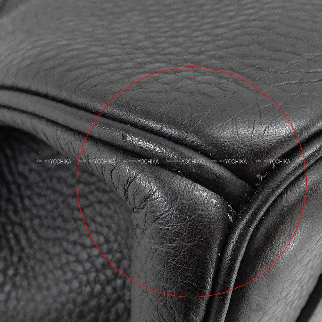 [Pre-loved] HERMES Shoulder bag Shoulder Birkin42 Noir (Black) Veau Togo Silver HW Stamp □K[LIKE NEW][Authentic]