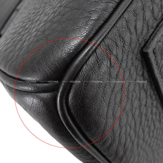 [Pre-loved] HERMES Shoulder bag Shoulder Birkin42 Noir (Black) Veau Togo Silver HW Stamp □K[LIKE NEW][Authentic]