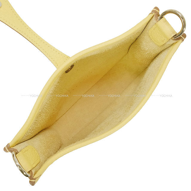 [Pre-loved] HERMES Shoulder bag Evelyne 16 TPM Amazon Jaune Poussin/Craie Taurillon Clemence Silver HW Stamp A[USED A][Authentic]