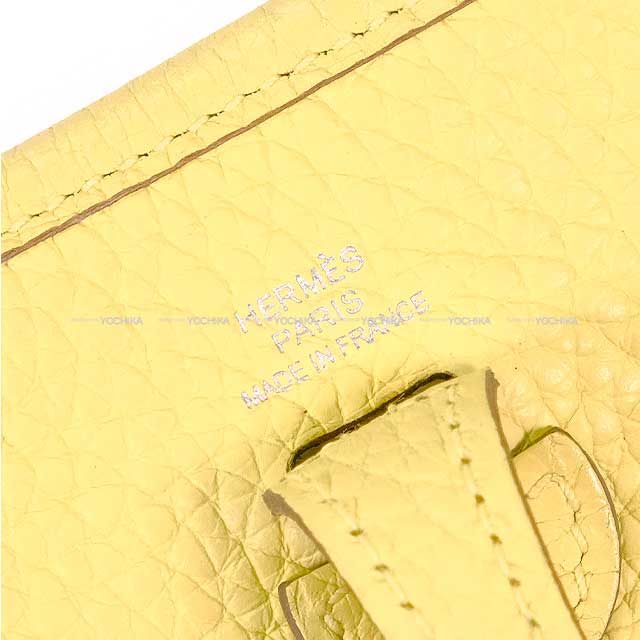 [Pre-loved] HERMES Shoulder bag Evelyne 16 TPM Amazon Jaune Poussin/Craie Taurillon Clemence Silver HW Stamp A[USED A][Authentic]