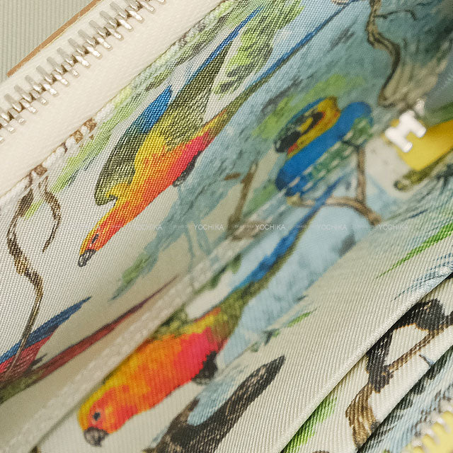 [Pre-loved] HERMES Bi-fold wallet Azap Silk'in Compact EQUATEUR Jaune Poussin Veau Epsom Silver HW Stamp Z[LIKE NEW][Authentic]