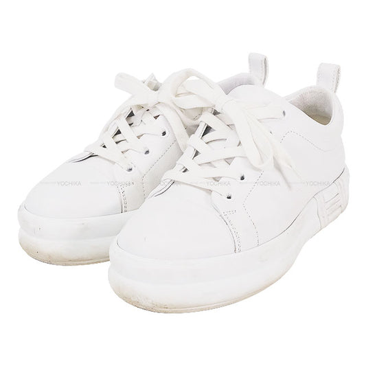 [Pre-loved] HERMES sneakers Happy Blanc (White) Calf #36[USED A][Authentic]