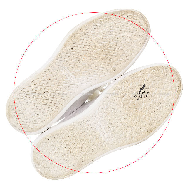 [Pre-loved] HERMES sneakers Happy Blanc (White) Calf #36[USED A][Authentic]
