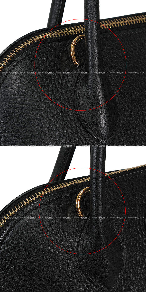 [Pre-loved] HERMES Shoulder bag Bolide31 Noir (Black) Taurillon Clemence Gold HW Stamp Y[USED SA][Authentic]