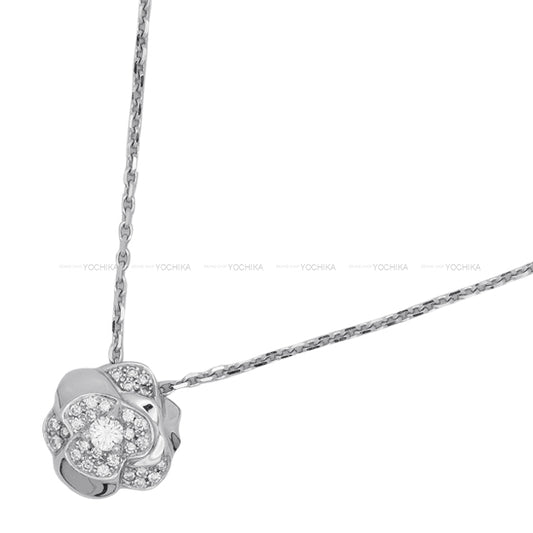[Pre-loved] CHANEL necklace Camellia Pave K18WG/Diamond[LIKE NEW][Authentic]