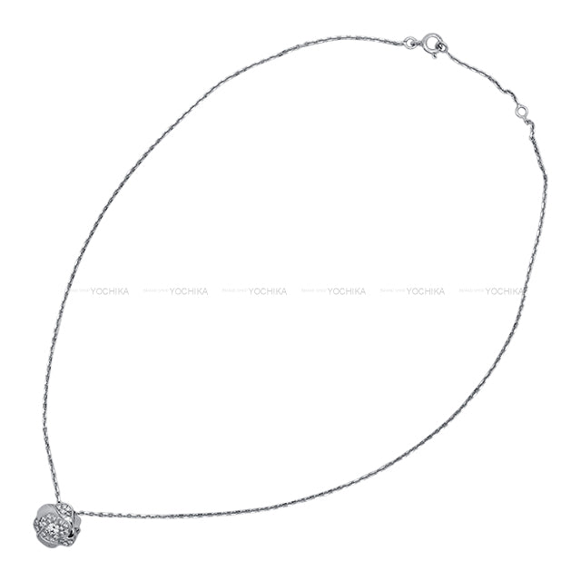 [Pre-loved] CHANEL necklace Camellia Pave K18WG/Diamond[LIKE NEW][Authentic]