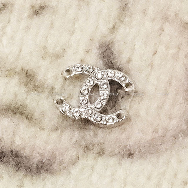 2024COCO NEIGE CHANEL Sweater Pullover Turtleneck Camellia Coco Mark Flower White/Pink/Green/Black Cashmere/Silk #42 P77375[EXCELLENT][Authentic]