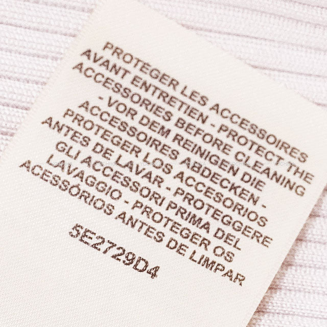 2025SS HERMES Cardigan Sellier Button flower mesh Baby Pink Silk/Polyamide/Elastane #36 5E2729D4[BRAND NEW][Authentic]