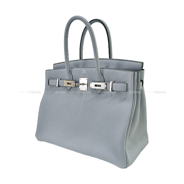 HERMES Handbag Birkin30 Gris Pantin Veau Togo Silver HW Stamp K[BRAND NEW][Authentic]