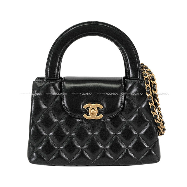 CHANEL Shoulder bag Matelasse COCO Mark Mini Shopping Chain Noir (Black) Lambskin Gold HW AS4416[BRAND NEW][Authentic]
