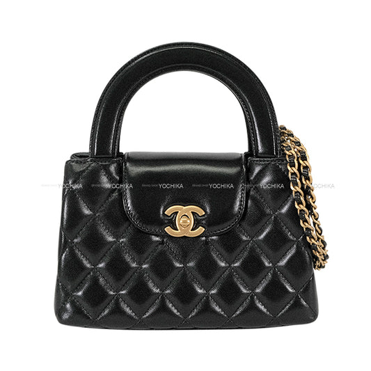 CHANEL Shoulder bag Matelasse COCO Mark Mini Shopping Chain Noir (Black) Lambskin Gold HW AS4416[BRAND NEW][Authentic]