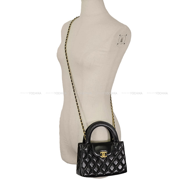 CHANEL Shoulder bag Matelasse COCO Mark Mini Shopping Chain Noir (Black) Lambskin Gold HW AS4416[BRAND NEW][Authentic]